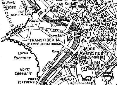 map of Transtiberim