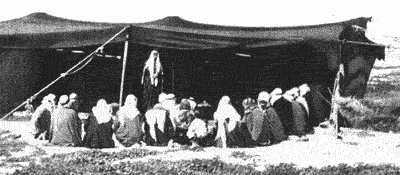 image of a bedouin camp