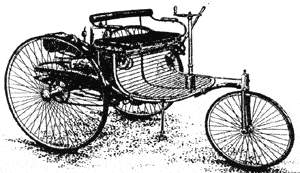 image of an early automobile